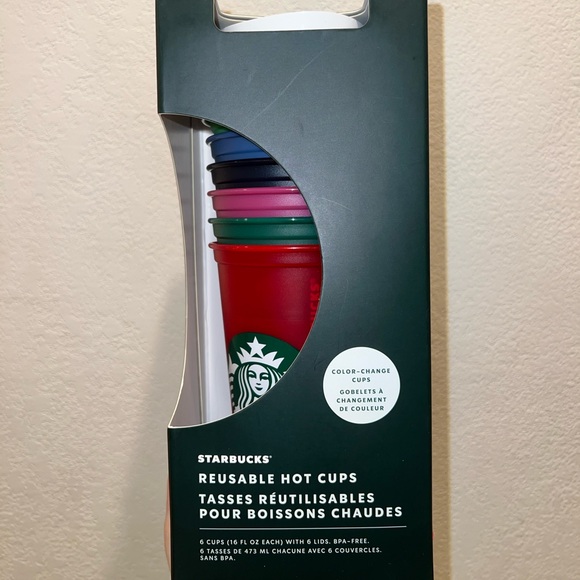 SIX New unopened box Starbucks 16 oz Holiday Color Changing Cups for Hot Drinks - Picture 1 of 6